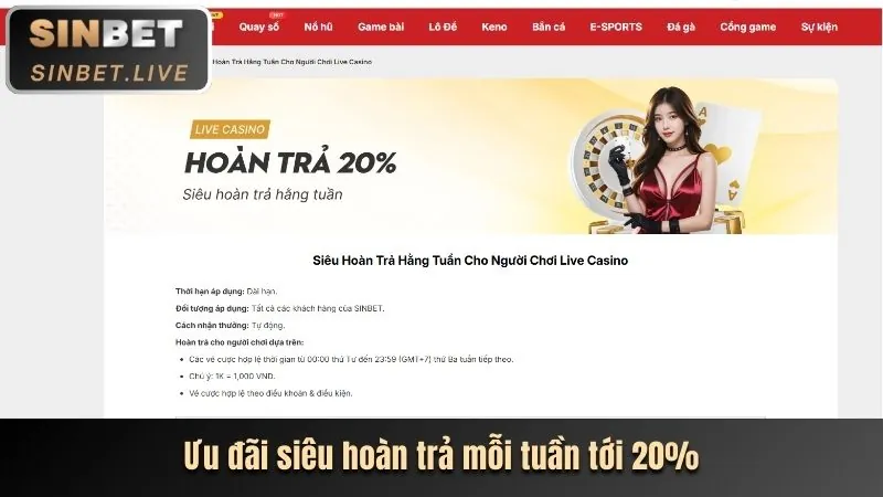 Khuyến mãi casino trực tuyến WW88